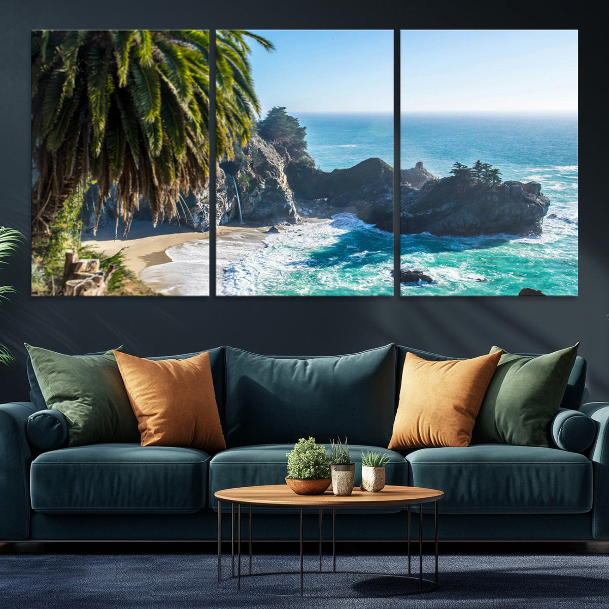 Big Sur Wall Art Canvas Print – Framed California Coastline