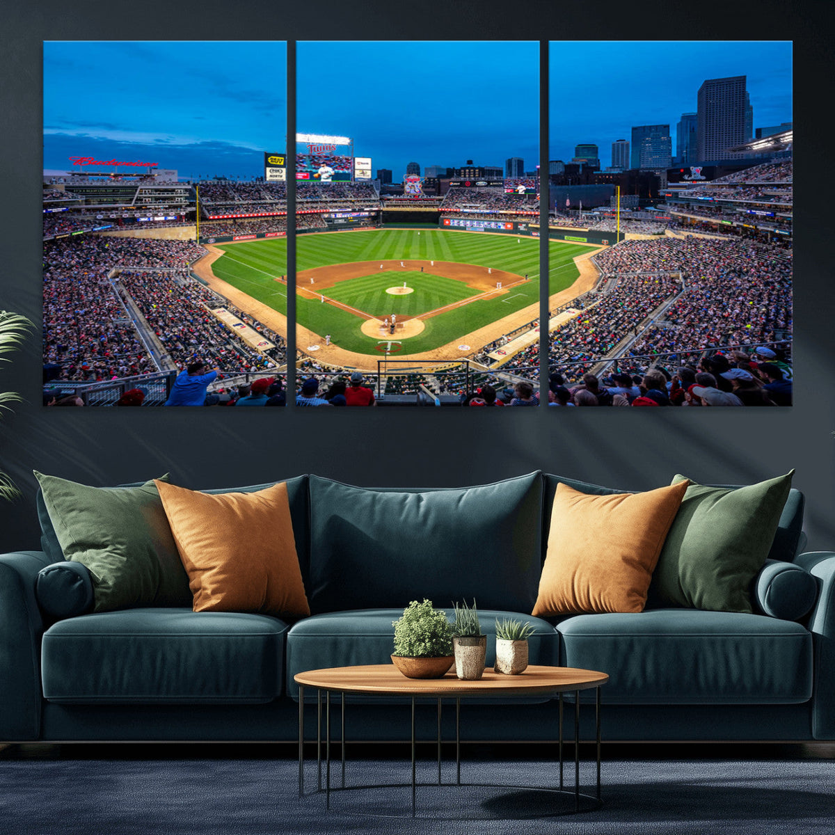 Target Field Stadium Wall Art Canvas Print – Minnesota Twins