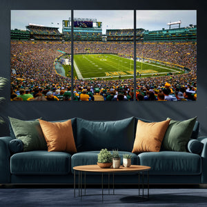 Green Bay Packers Lambeau Field Stadium Wall Art Canvas