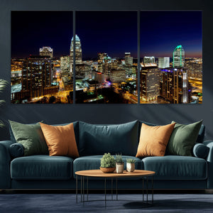 Atlanta Skyline Wall Art Canvas Print – Modern Cityscape
