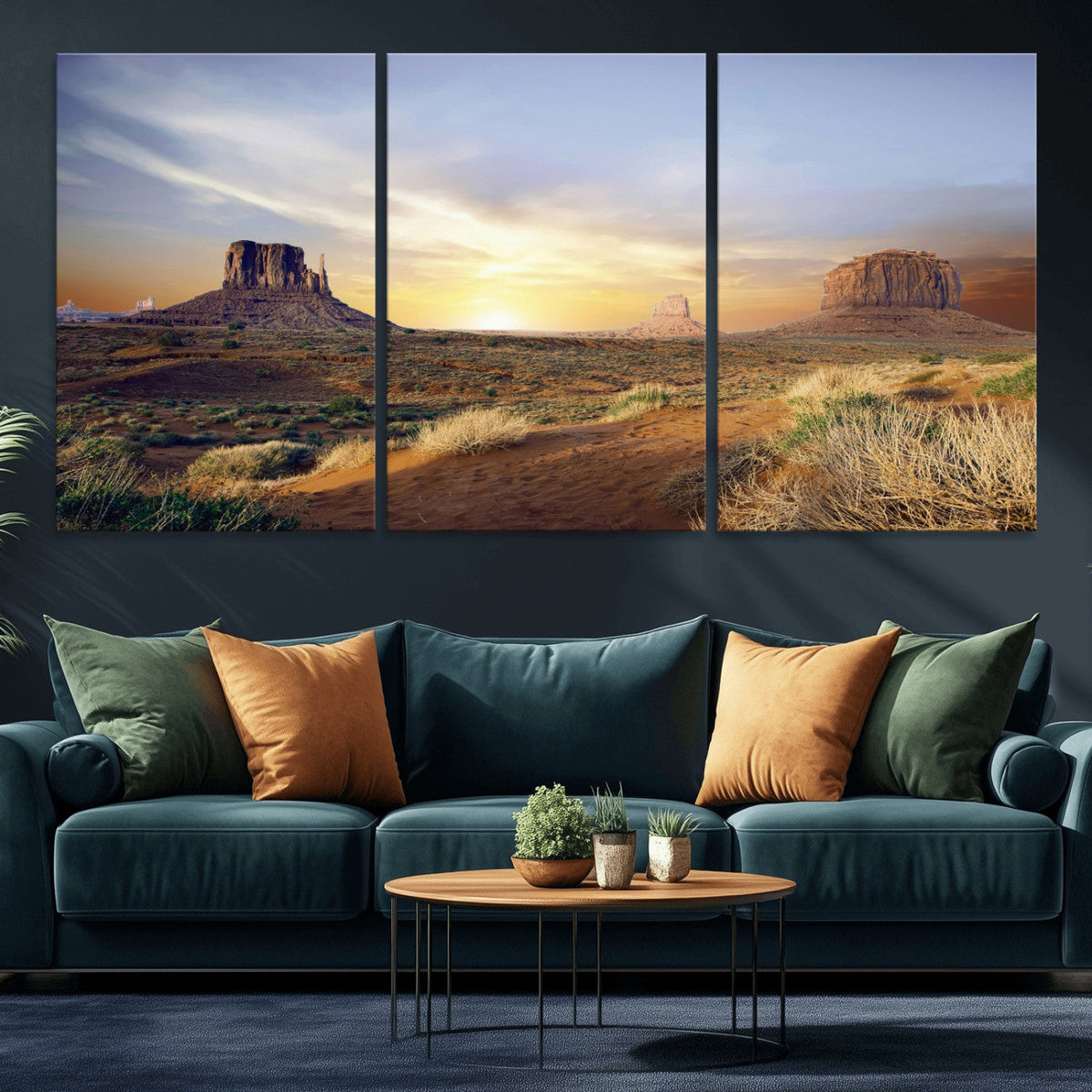 Monument Valley Desert Wall Art Canvas Print, Southwest