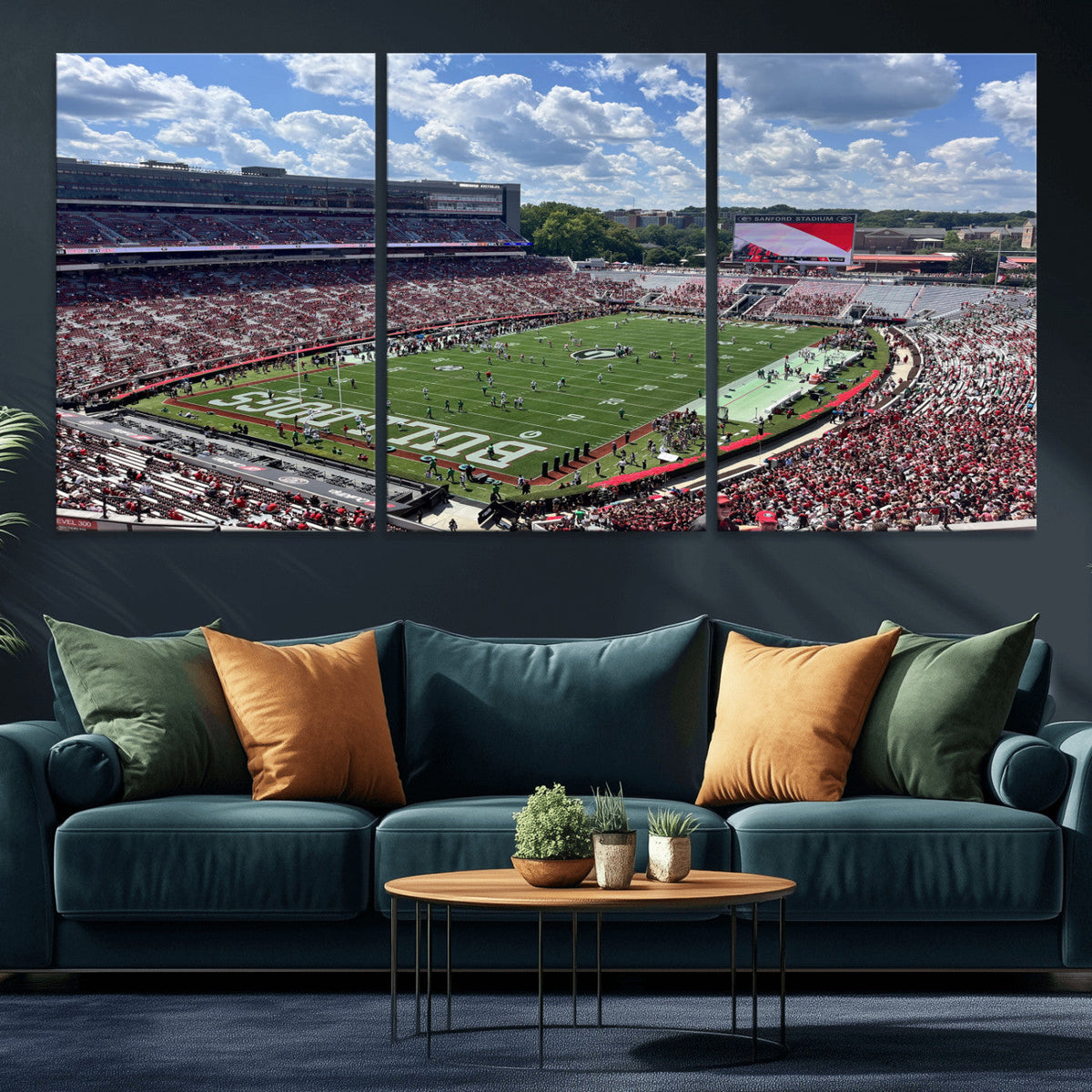 Georgia Bulldogs Stadium Wall Art Canvas Print, Sanford