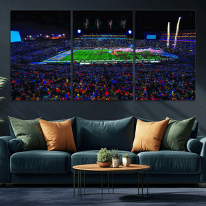 Ole Miss Rebels Vaught Hemingway Stadium Wall Art Canvas