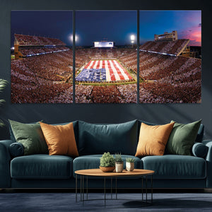 Oklahoma Memorial Stadium Wall Art Canvas Print – Oklahoma