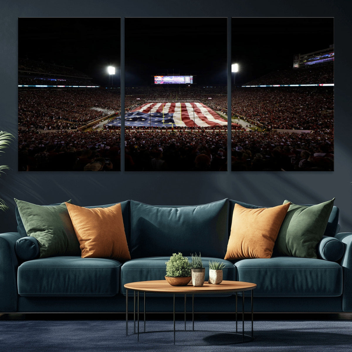 Oklahoma Memorial Stadium Wall Art Canvas Print – Oklahoma