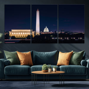 Washington White House Skyline Wall Art Canvas Print –