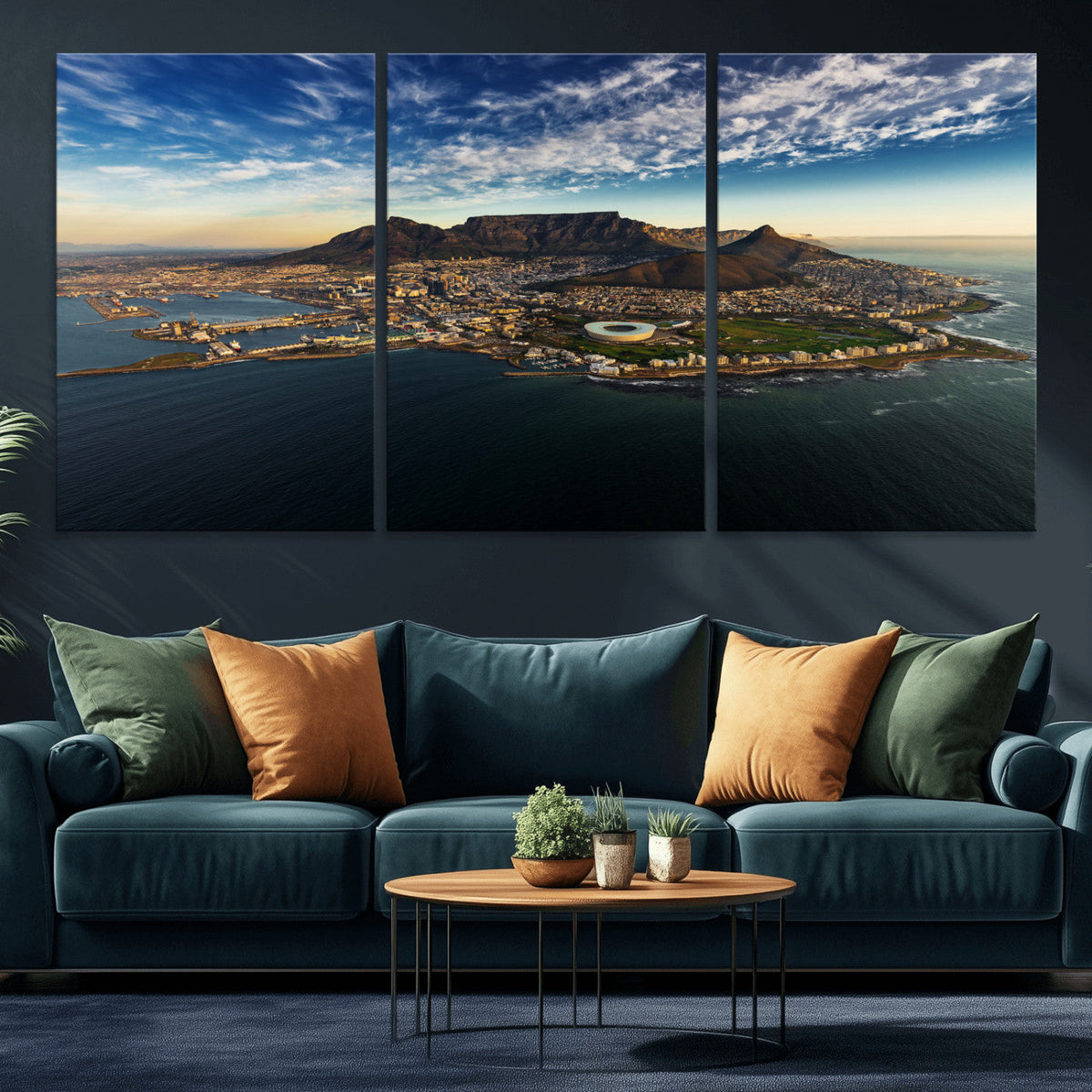 Cape Town Skyline Wall Art Canvas Print – Table Mountain