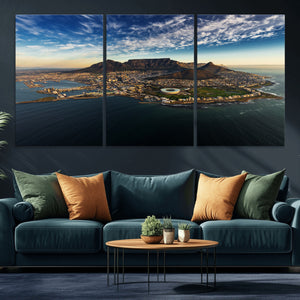 Cape Town Skyline Wall Art Canvas Print – Table Mountain