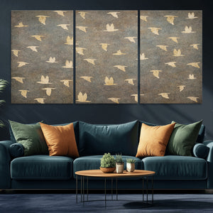 Abstract Birds Wall Art Canvas Print