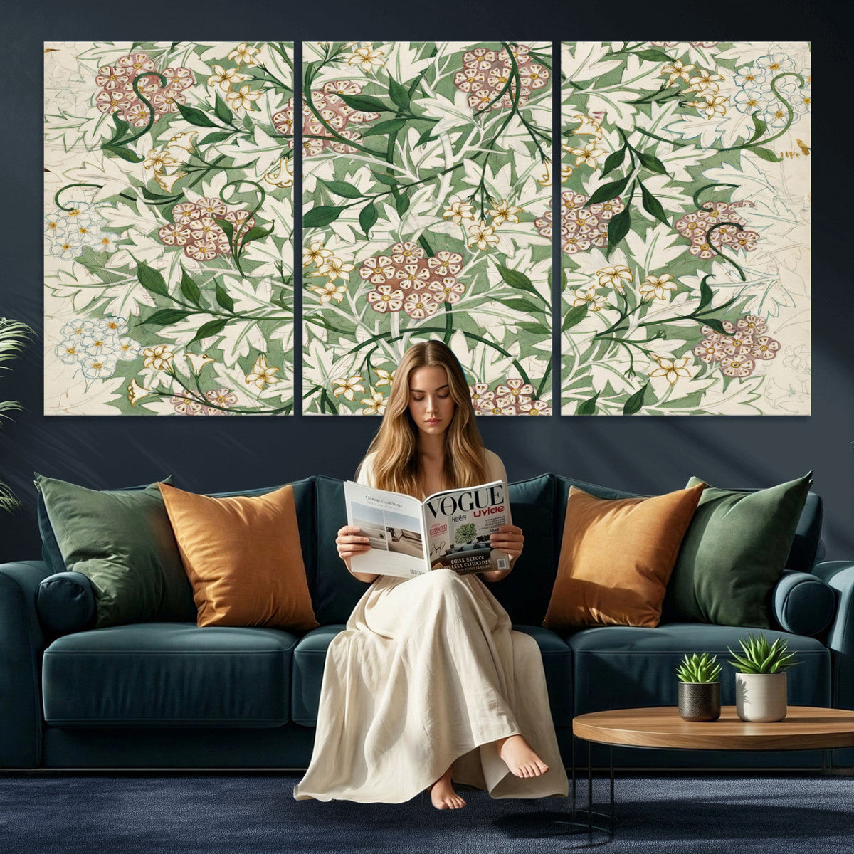 William Morris Jasmine 1872 Canvas Wall Art — Arts and