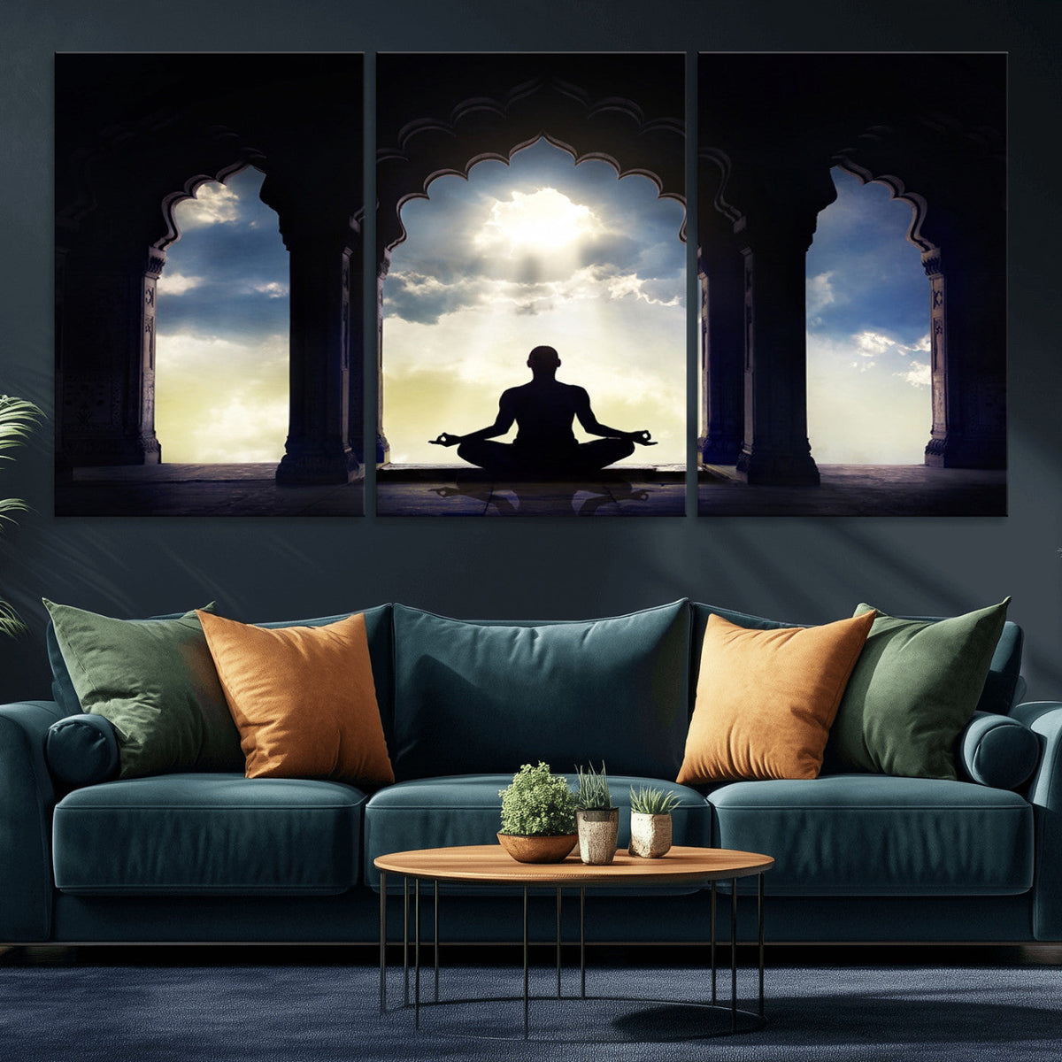 Women and Yoga Wall Art Canvas Print