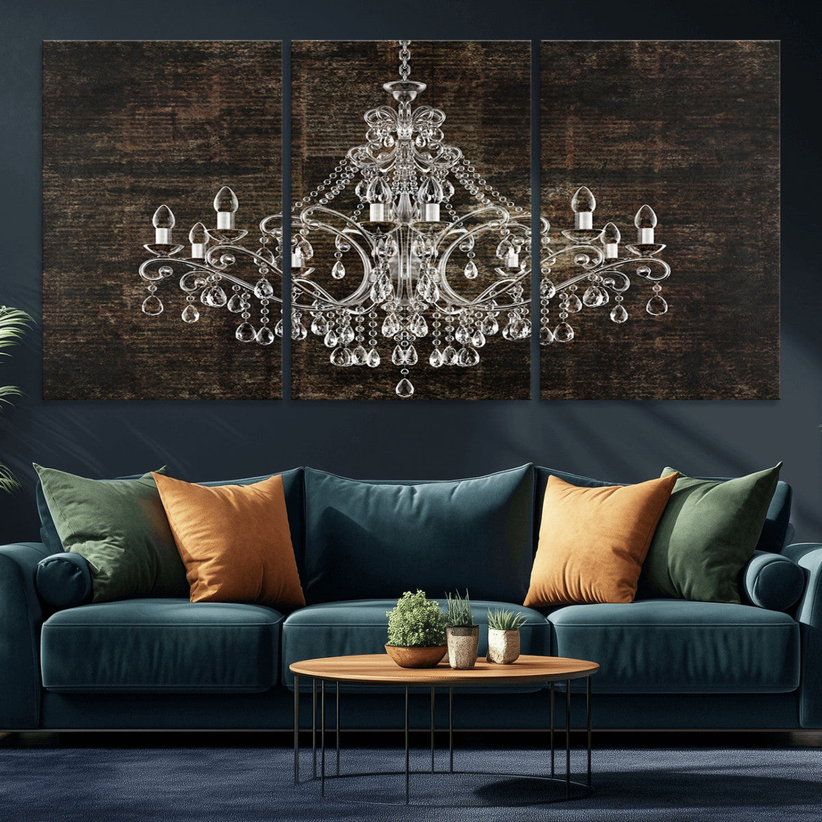 Rustic Chandelier Canvas Print