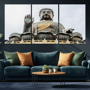 Buddha Statue Wall Art Canvas Print