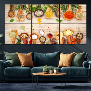 Kitchen Spice on the Table Wall Art, Kitchen Spice Wall Art