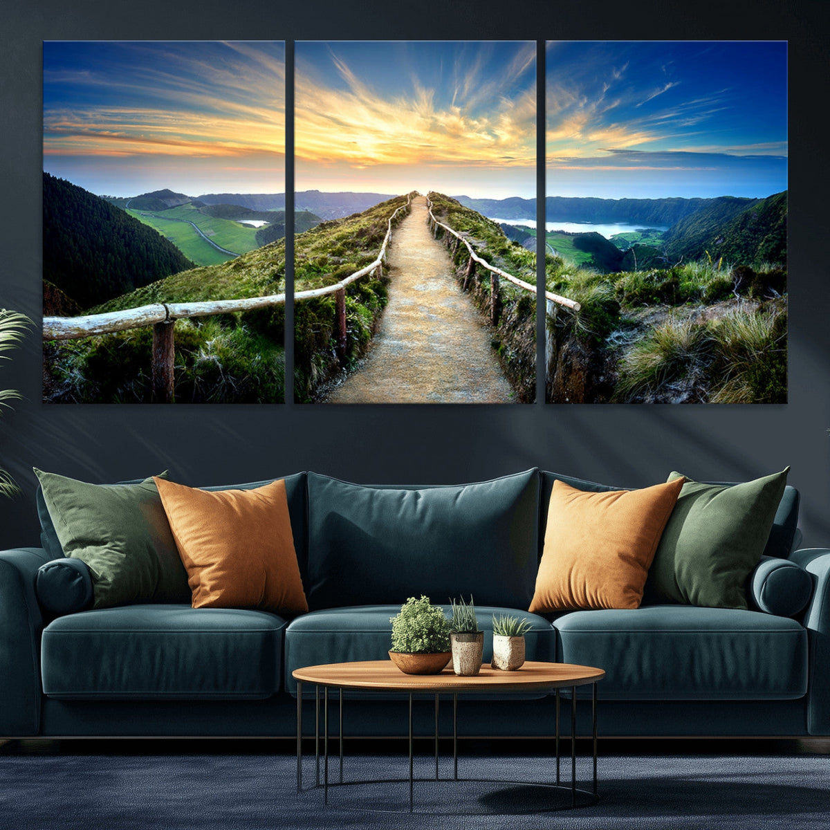 Mountain Landscape Wall Art Canvas Print