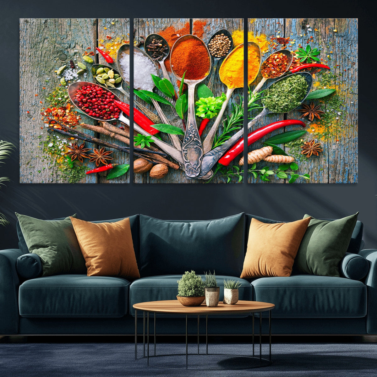 Spoonful of Spices Cooking Wall Art Canvas Print - Vibrant