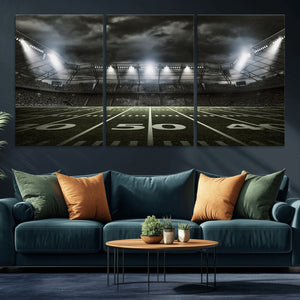 American Football Stadium Wall Art Canvas Print, Stadium