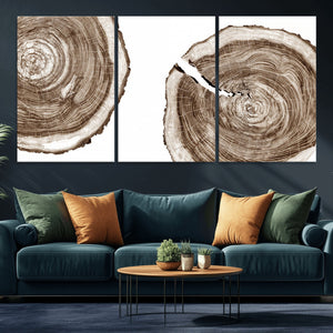 Wood Tree Ring Wall Art Canvas Prints, Tree Rings –