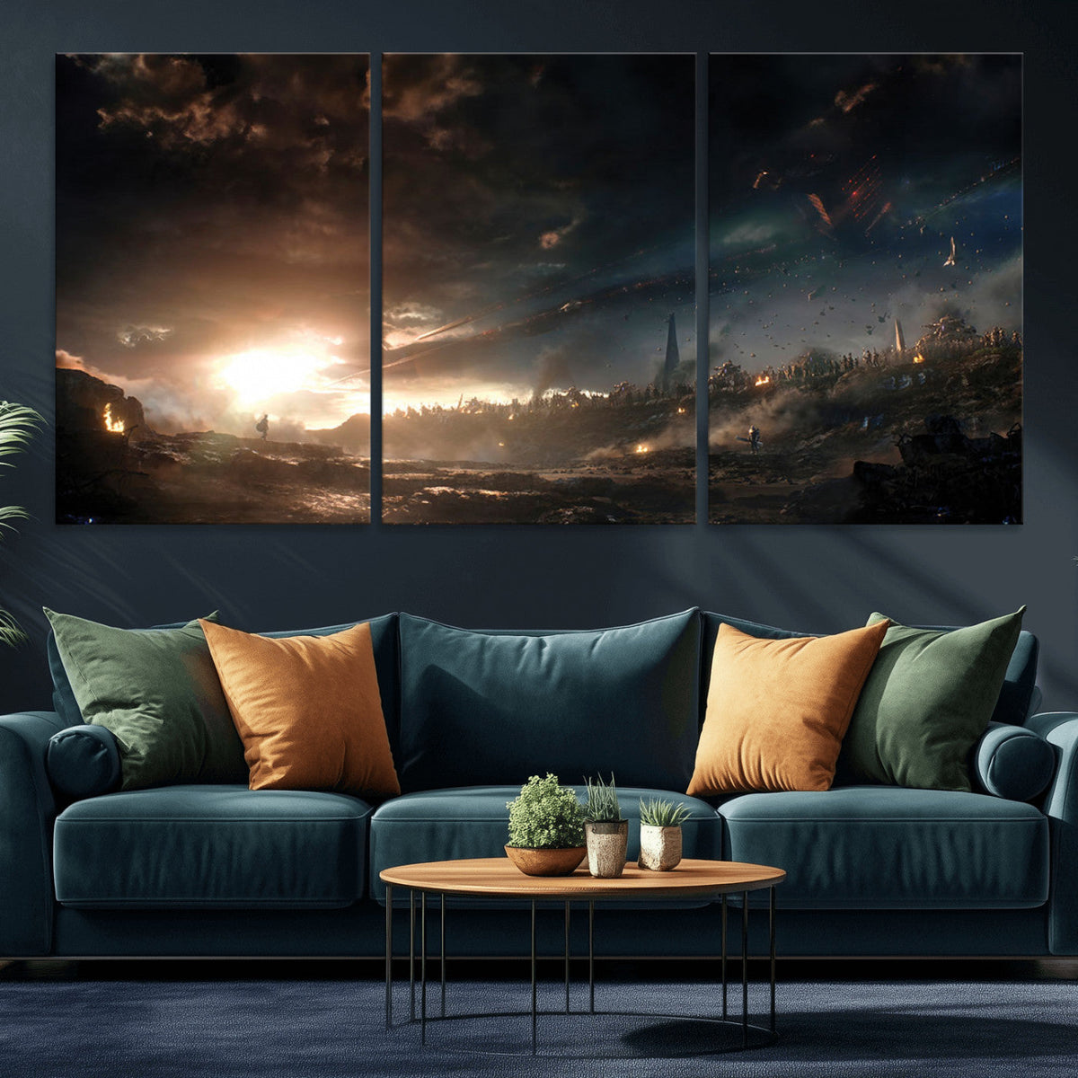 Avengers Planet Wall Art Canvas Print