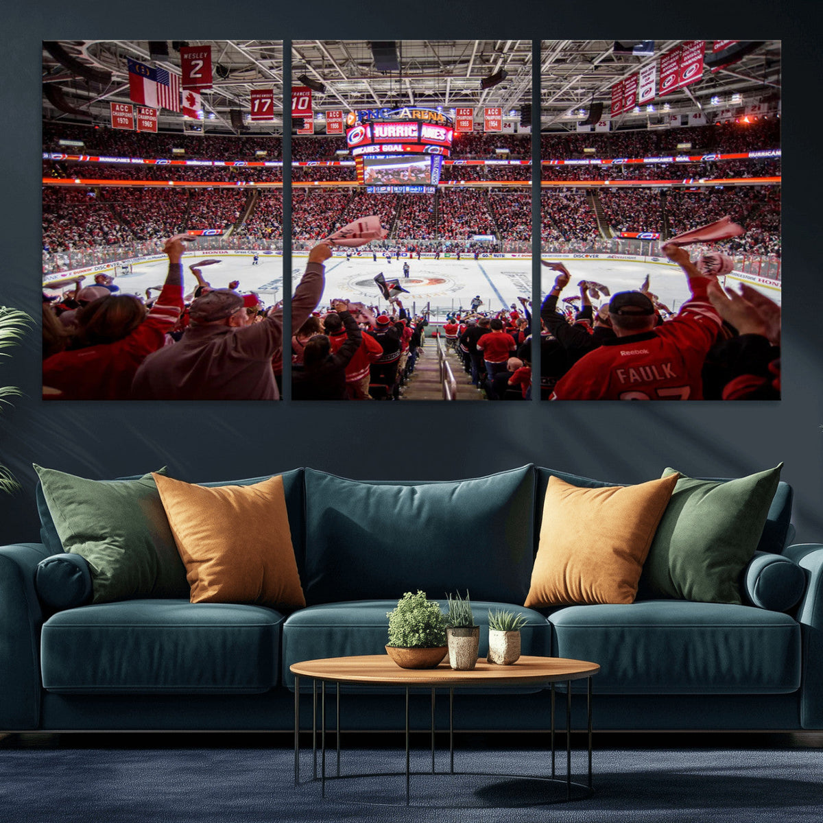 Carolina Hurricanes Ice Hockey Stadium Wall Art, Carolina