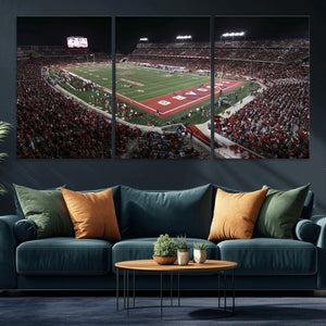 Houston Cougars Football Team Print - Houston TDECU Stadium
