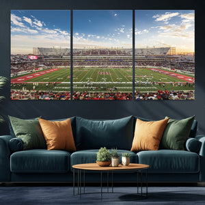 Framed Houston Cougars Football Team Print - Houston TDECU