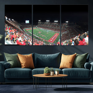 Houston Cougars Football Team Print - Houston TDECU Stadium