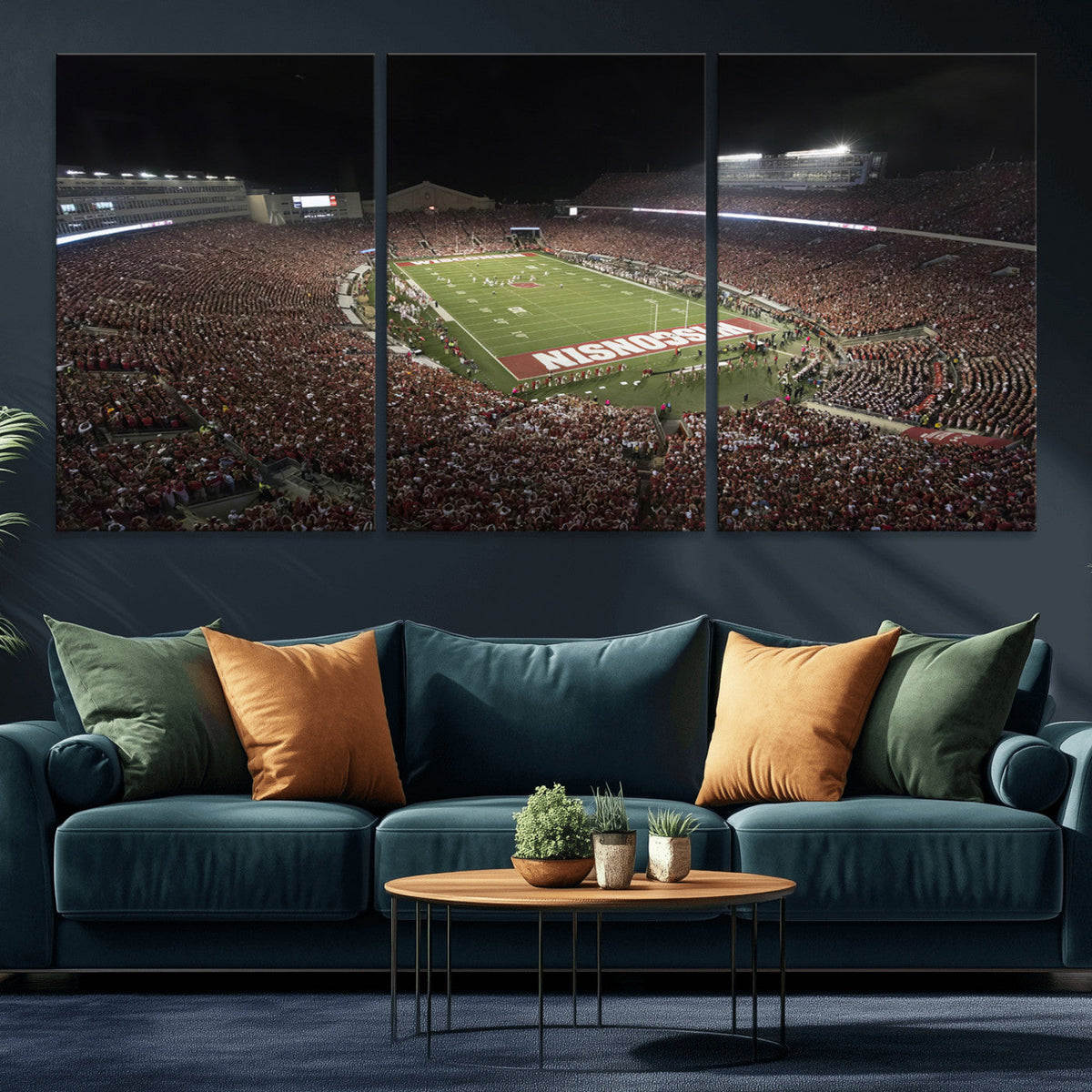 Wisconsin Badgers Football Team Print - Madison Camp Randall