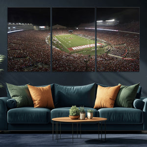 Wisconsin Badgers Football Team Print - Madison Camp Randall