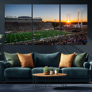 Demon Deacons Football Team Print Canvas- Winston-Salem