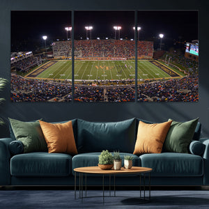 Demon Deacons Print Canvas, Football Team Print -