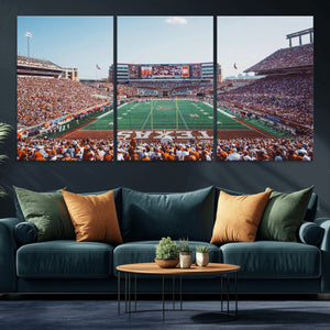 Framed Texas Memorial Stadium Canvas, University of Texas