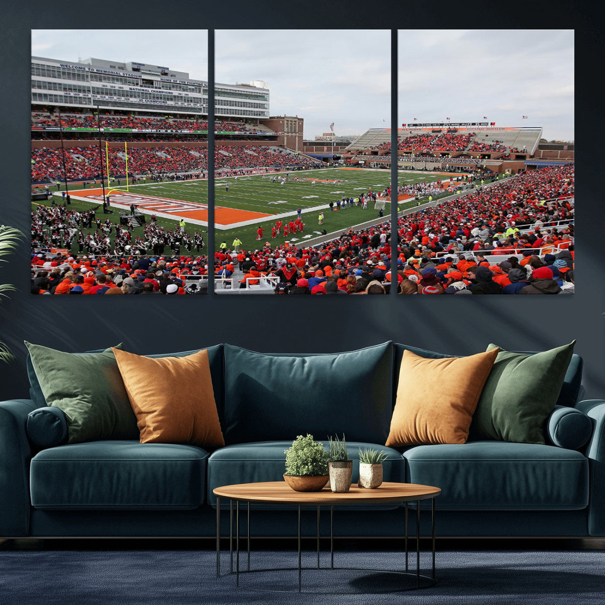 University of Illinois Fighting Illini Football Team Print -