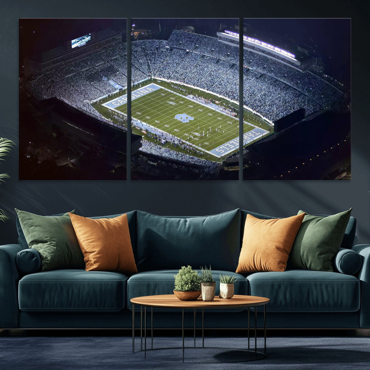 University of North Carolina Tar Heels Football Team Print -