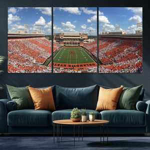 Oklahoma State Cowboys Football Team Print - Stillwater