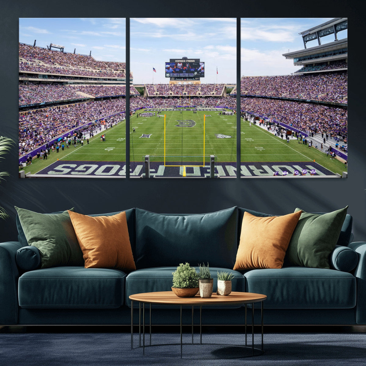 TCU Horned Frogs Football Team Print - Fort Worth Amon G.