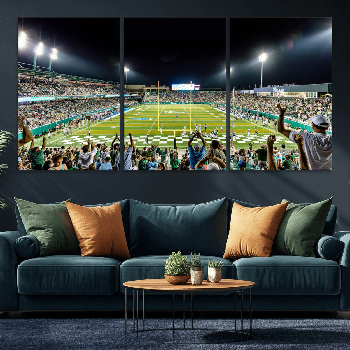 The Tulane University Green Wave Football Team Print - New
