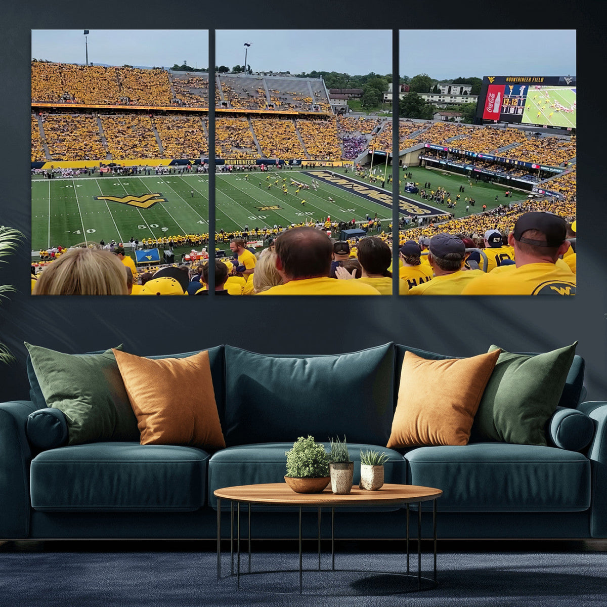 Puskar Stadium Canvas Print Wall Art - Morgantown Print -