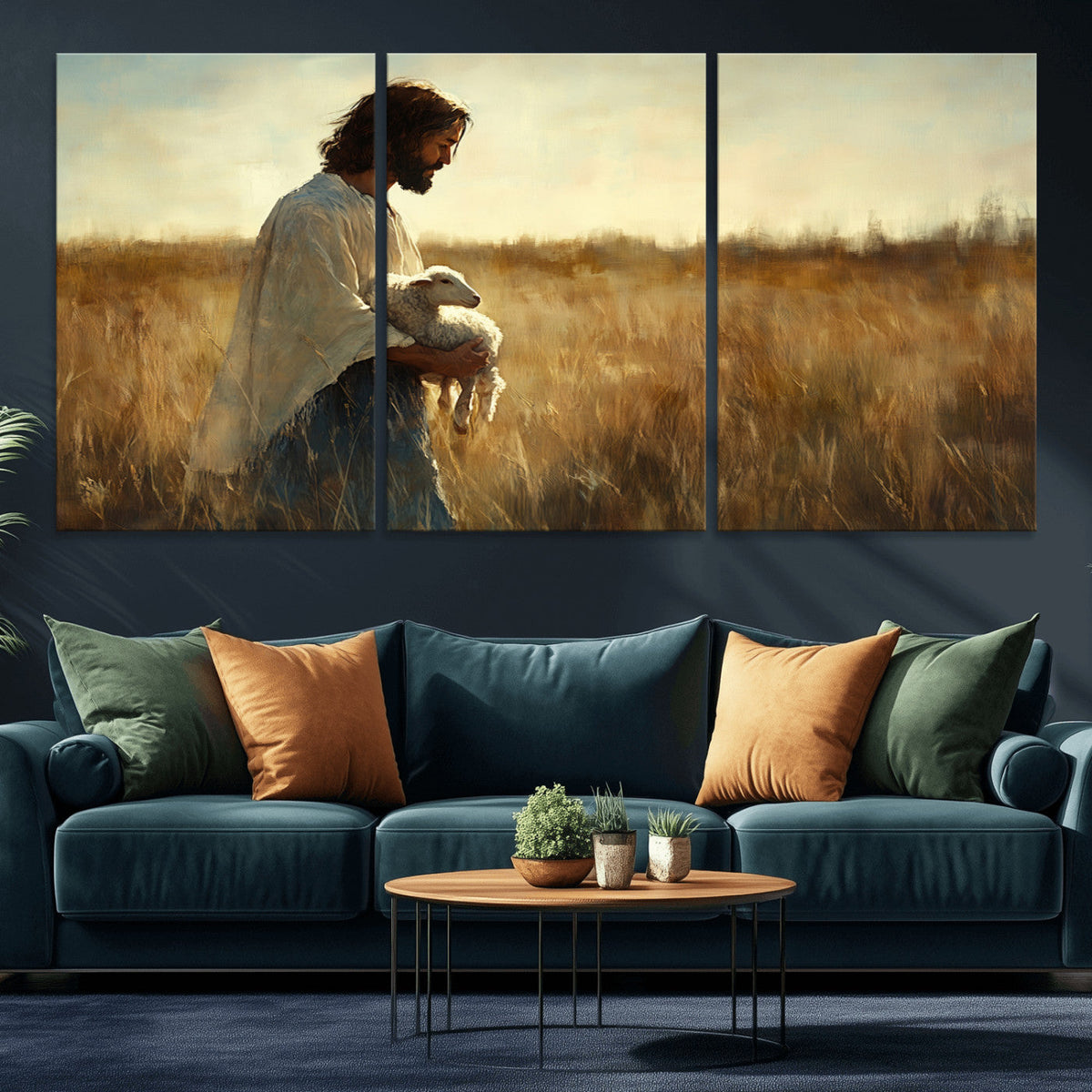 Jesus the Good Shepherd Wall Art Canvas Print -
