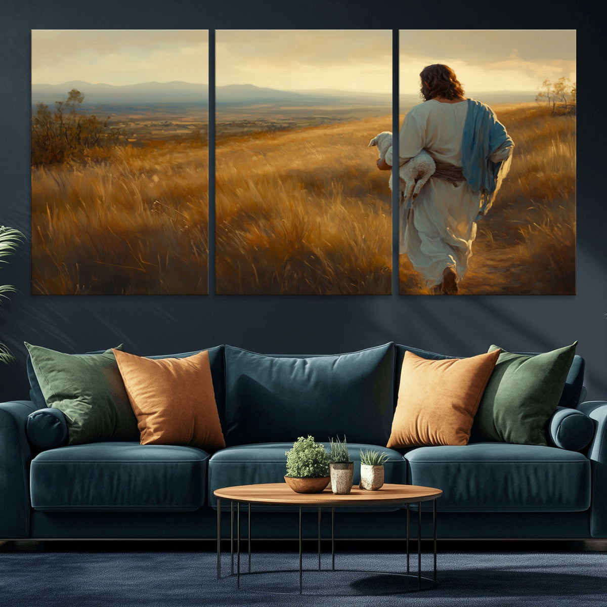 Jesus the Good Shepherd Wall Art Canvas Print -