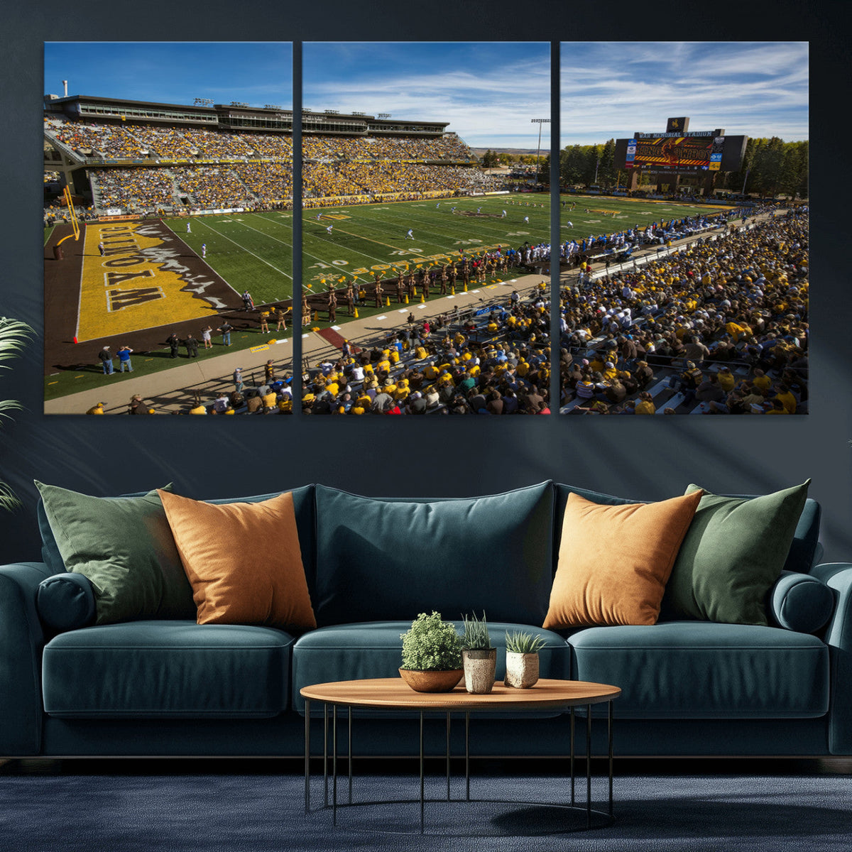 University of Wyoming Cowboys Football Team Print - Laramie