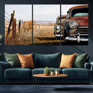 Classic Cars Vintage Wall Art Canvas Print