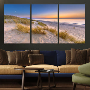 Sunrise On The Beach Wall Art Canvas Print