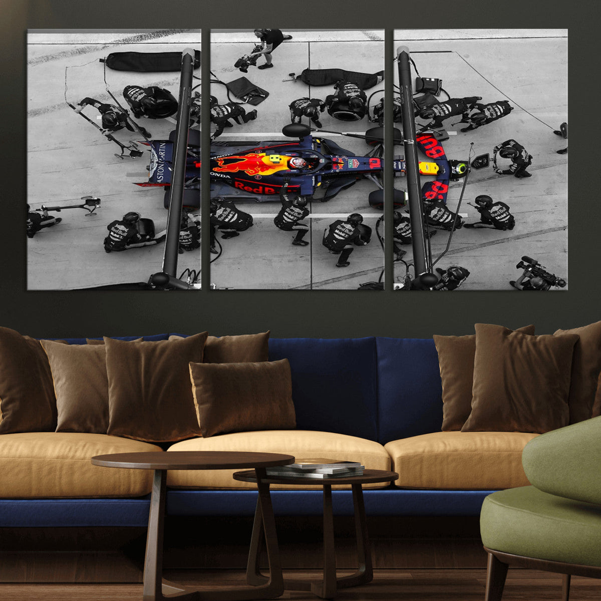 RedBull Formula 1 Canvas Wall Art Print