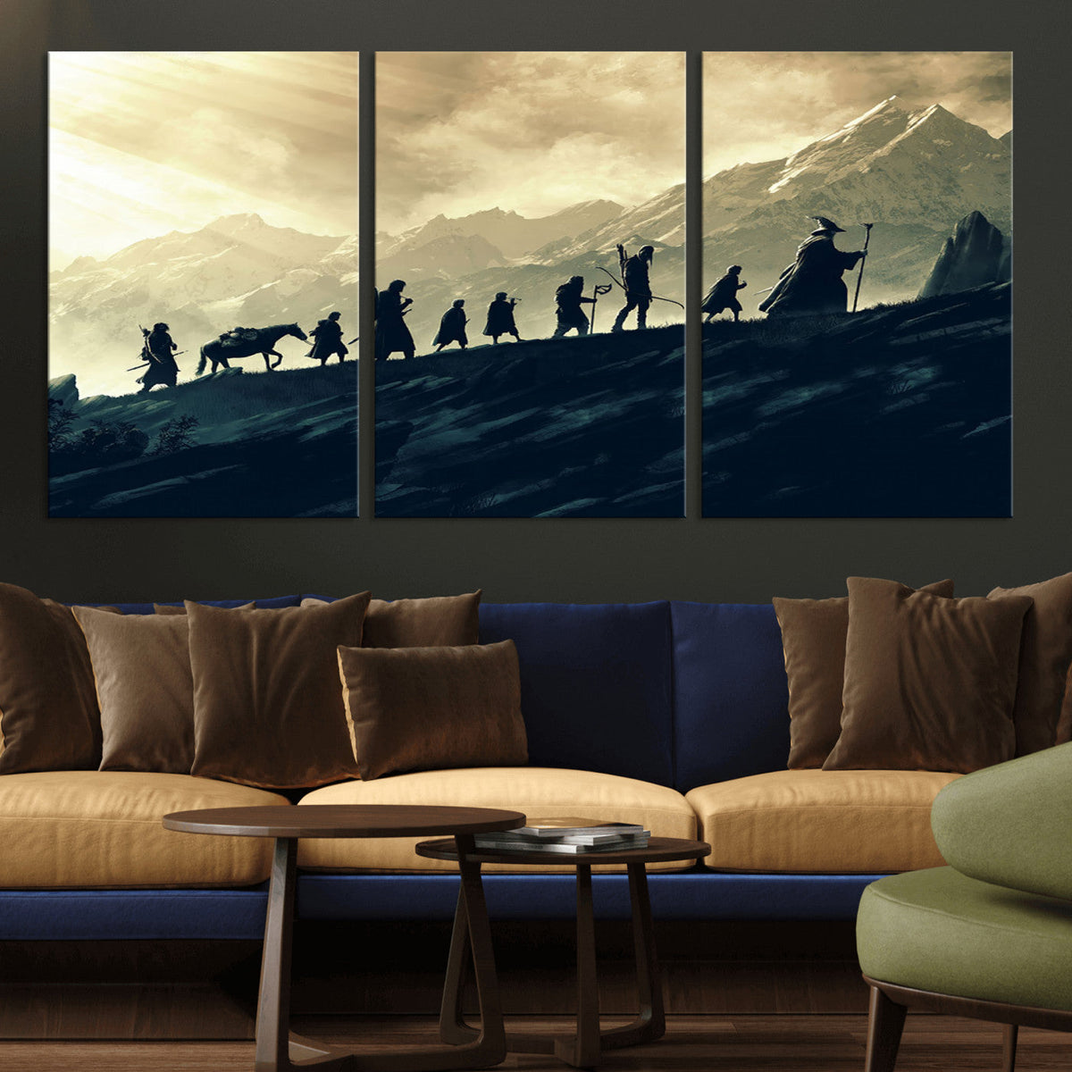 Fellowship Journey Wall Art – Fantasy Adventure Canvas Print