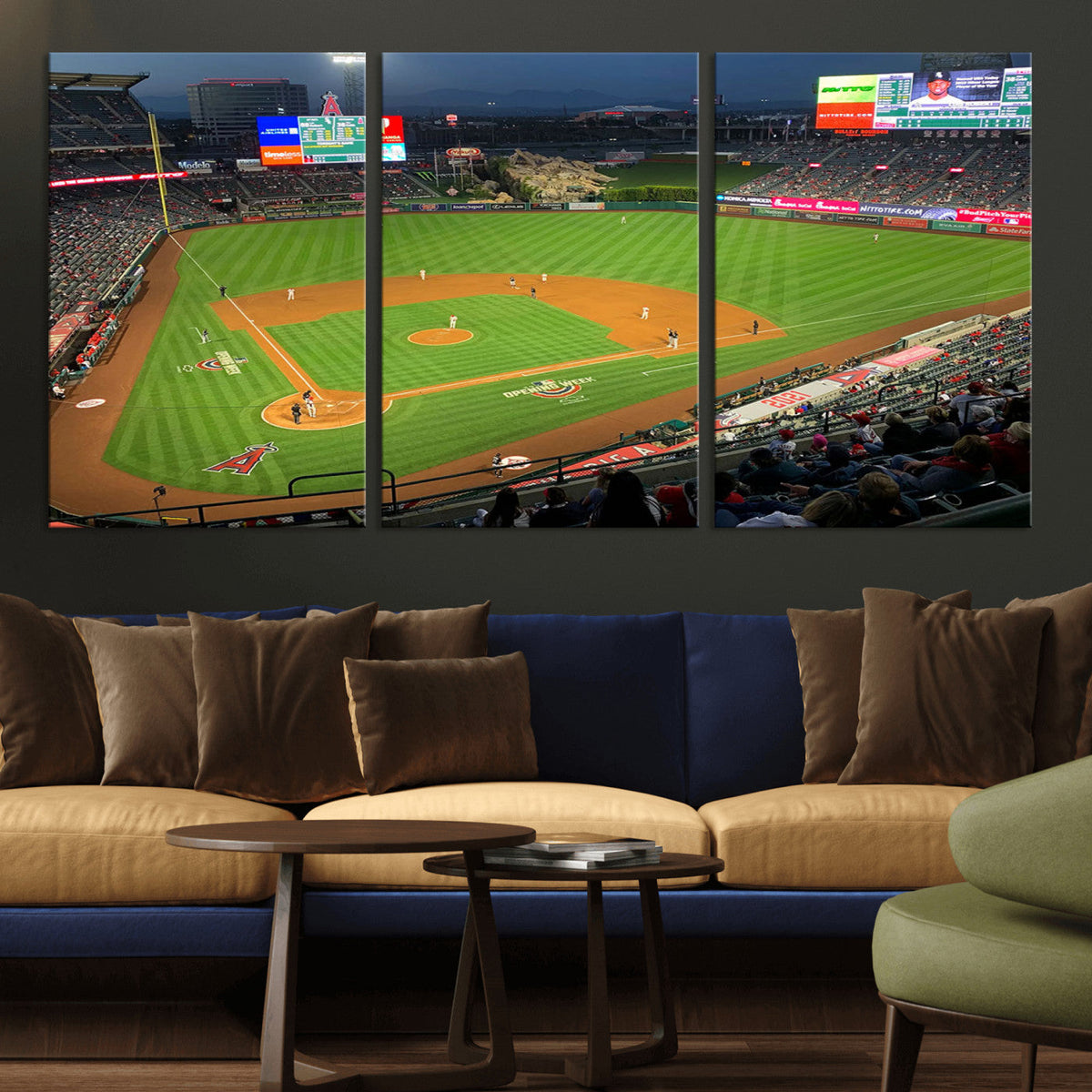 Angel Stadium Aerial Canvas Print – Los Angeles Angels