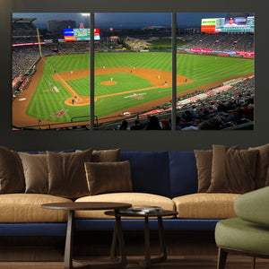 Angel Stadium Aerial Canvas Print – Los Angeles Angels