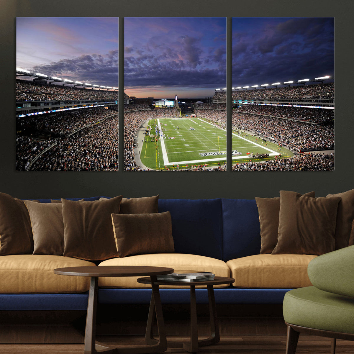 New England Patriots Football Team Print - Foxborough
