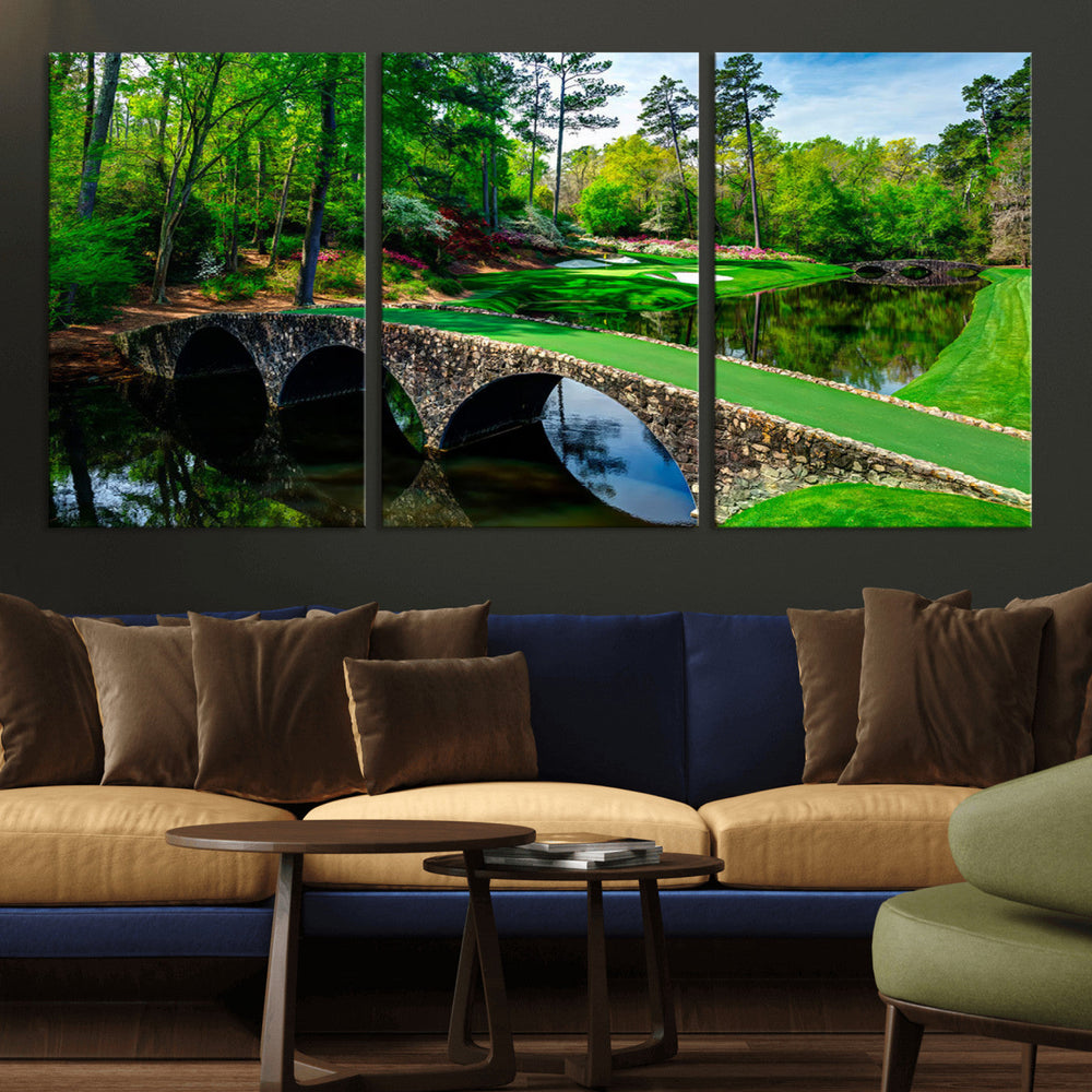 Augusta National Golf Club Wall Art - Panoramic Bridge &