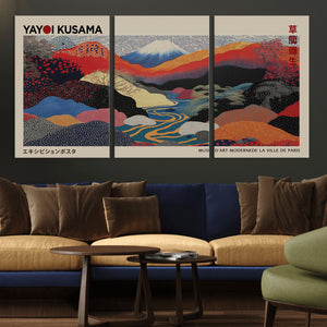 Yayoi Kusama Wall Art – Framed Japanese Abstract Art Print,